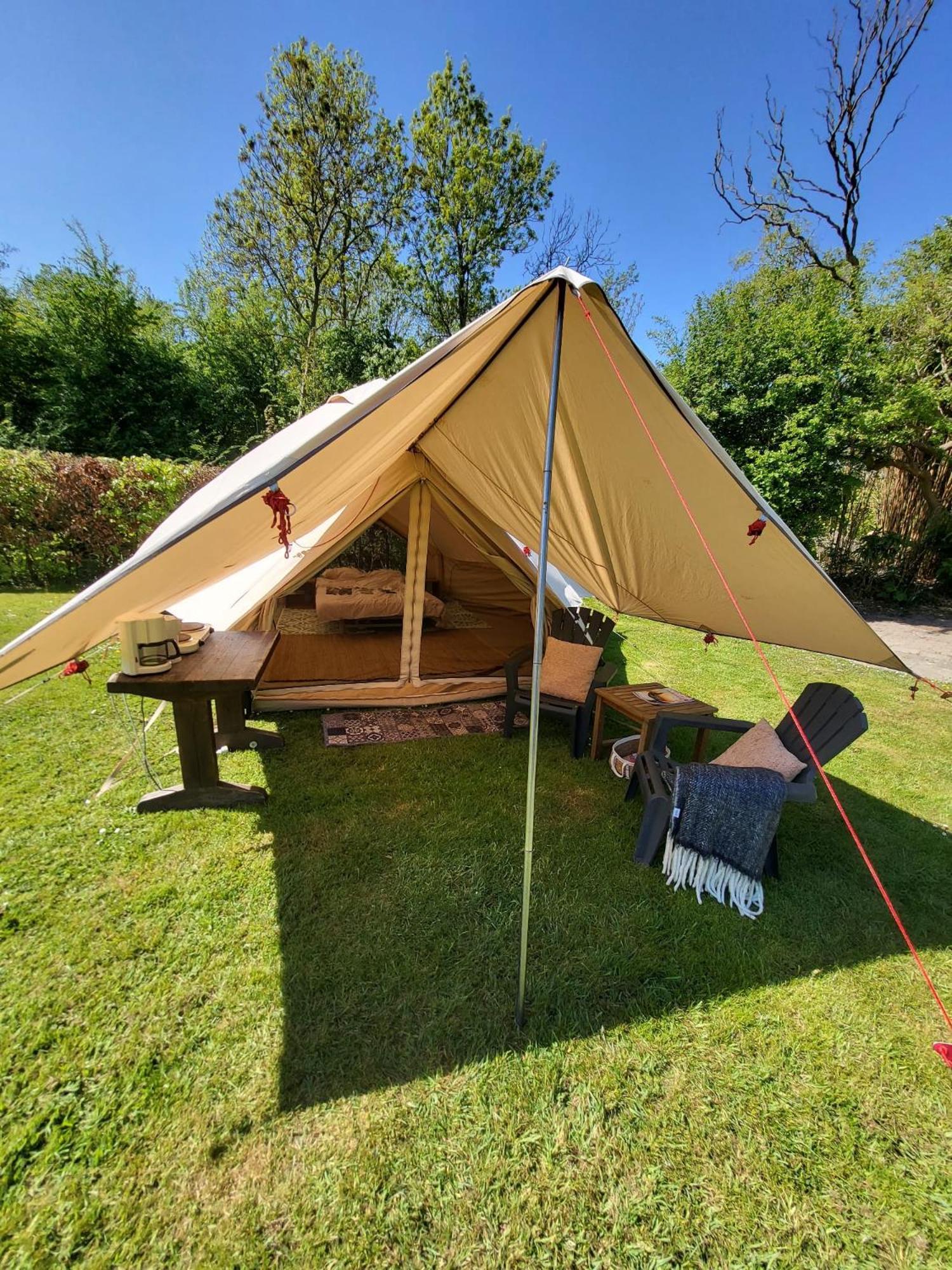 Sfeervolle Tipi Tent Dicht Bij De Kust. Schagerbrug Eksteriør billede